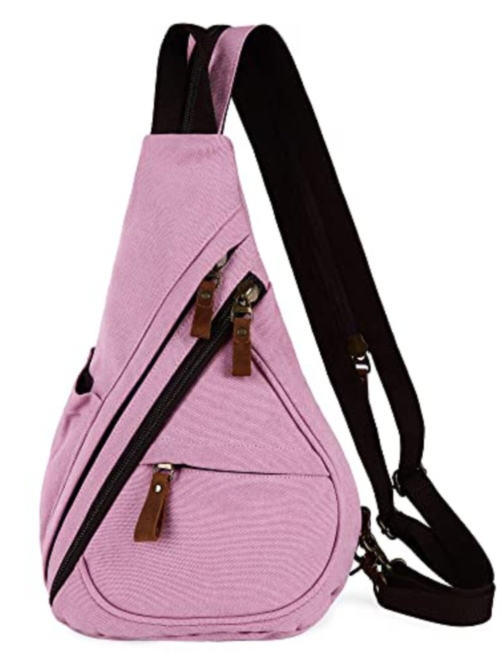 HuxFam Sling Crossbody Backpack Canvas Daypack Hiking Cycling Travel
